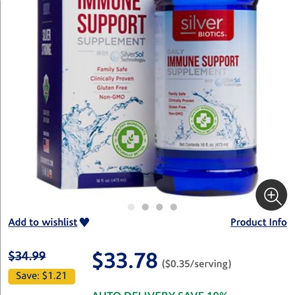 NWT Silver Biotics Immune Support 8oz - Picture 2 of 2